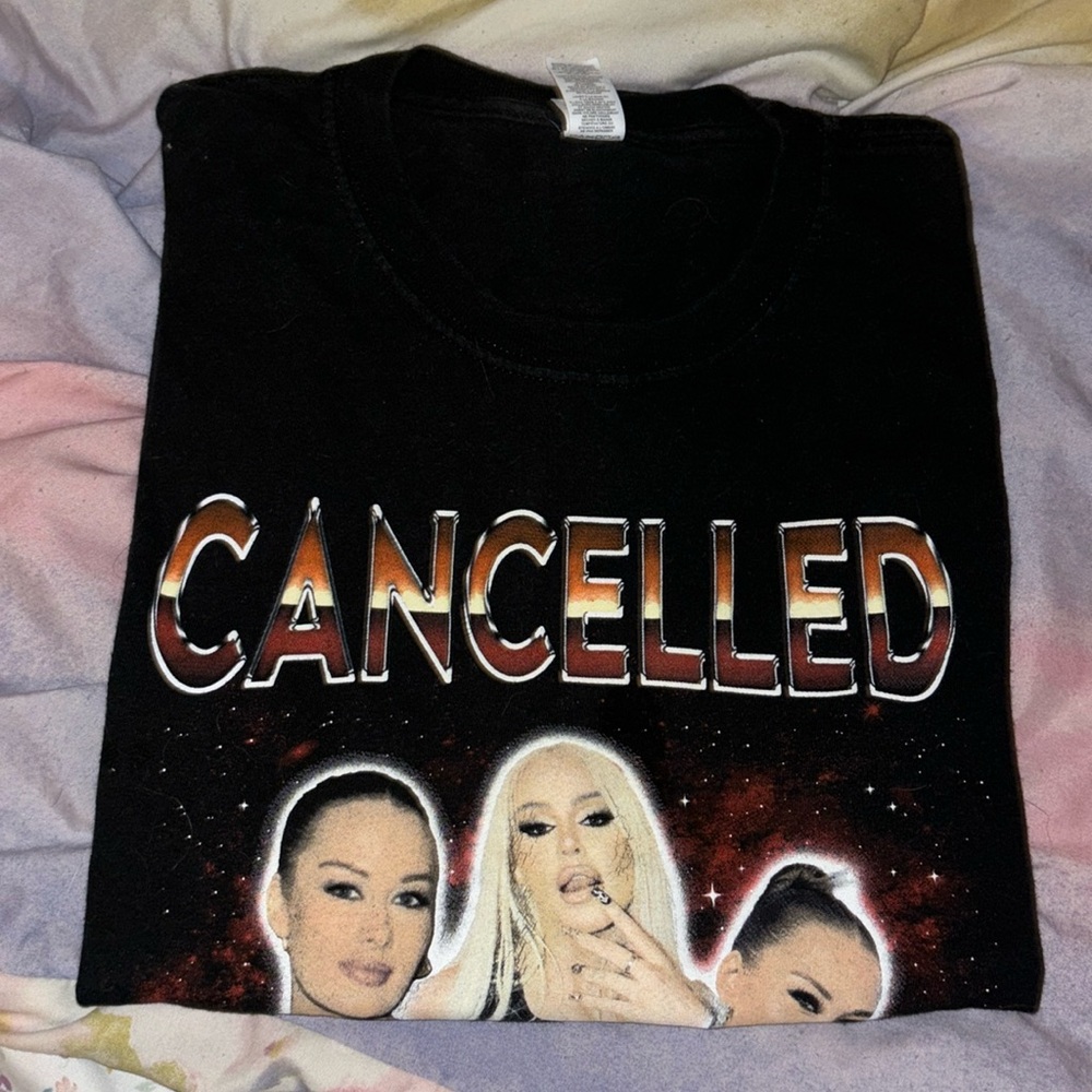 Cancelled tour merch. Brooke Schofield and Tana Mongeau